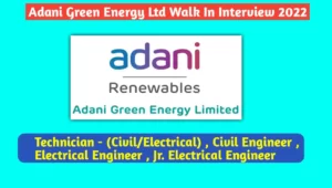 Adani Green Energy Ltd Walk In Interview