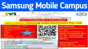 Samsung India Campus Placement