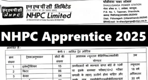 NHPC Limited Apprenticeship Recruitment