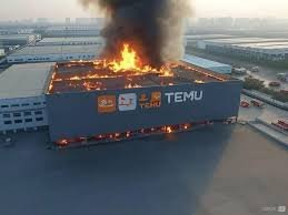 Temu warehouse fire